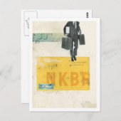 Carte Postale Chérie, je suis à la maison (Devant / Derrière)