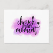 Carte postale "Cherish each Moment" (Devant)