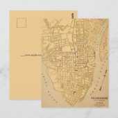 Carte Postale Cherleston SC Vintage Mapt Postcard (Devant / Derrière)