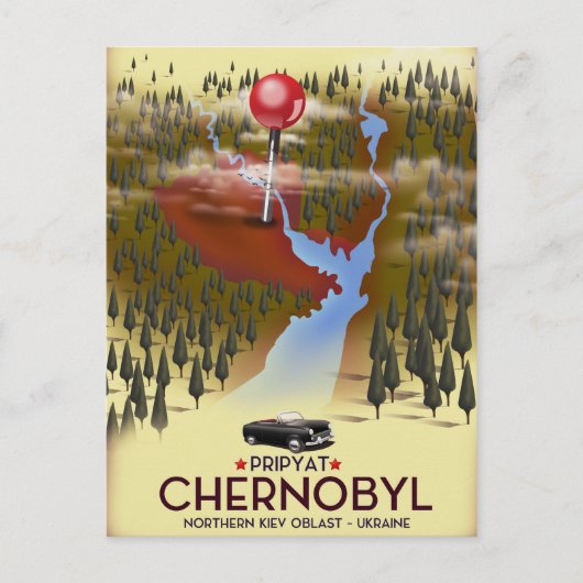 Carte Postale Chernobyl, Pripyat, ukraine Affiche de voyage (Devant)