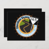 Carte Postale Cherohala Skyway célèbre Motorcycle Road (Devant / Derrière)