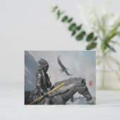 Carte Postale Cherokee & Aigle (Debout devant)