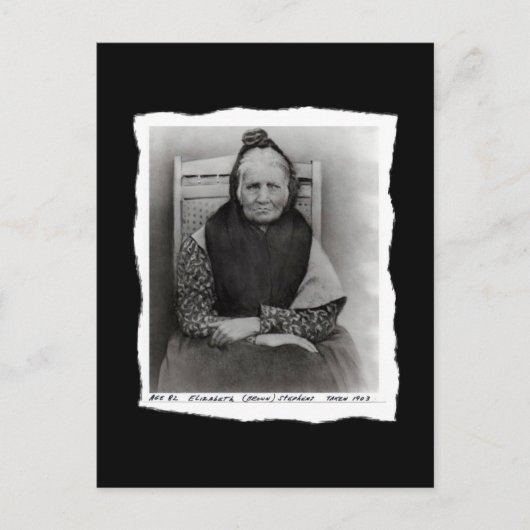 Carte Postale Cherokee amérindien vintage (Devant)