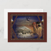 Carte postale Cherokee Blessing Native American (Devant / Derrière)