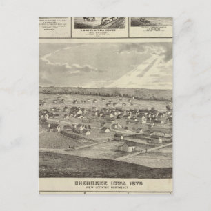 Carte Postale Cherokee, Iowa, 1875 entreprises à Centerville