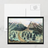 Carte Postale Cherokee Pass Montagnes Rocheuses (Devant / Derrière)