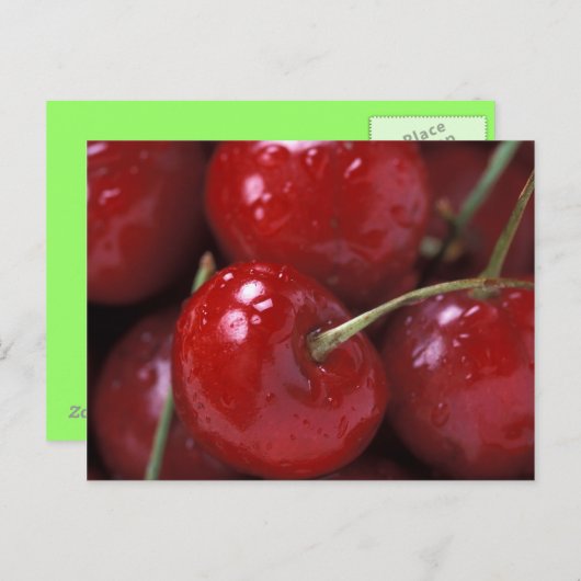 CARTE POSTALE CHERRIES (Devant / Derrière)