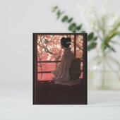 CARTE POSTALE CHERRY BLOSSOM GEISHA (Debout devant)
