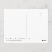 Carte postale Cherry Blossom London UK (Dos)