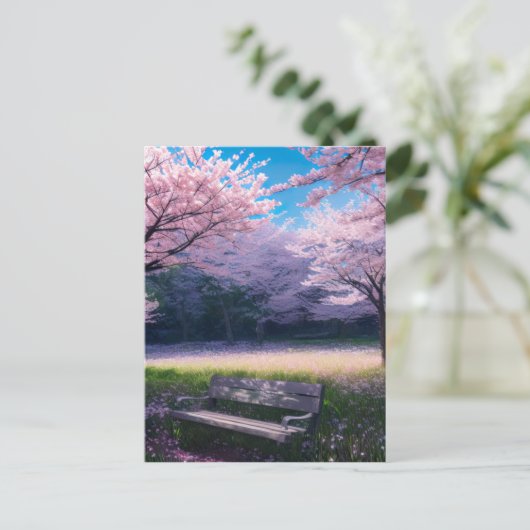 Carte Postale Cherry Blossom Park (Debout devant)