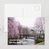 Carte Postale Cherry Blossoms Van Gogh Bridege Lake Anne Reston (Devant / Derrière)