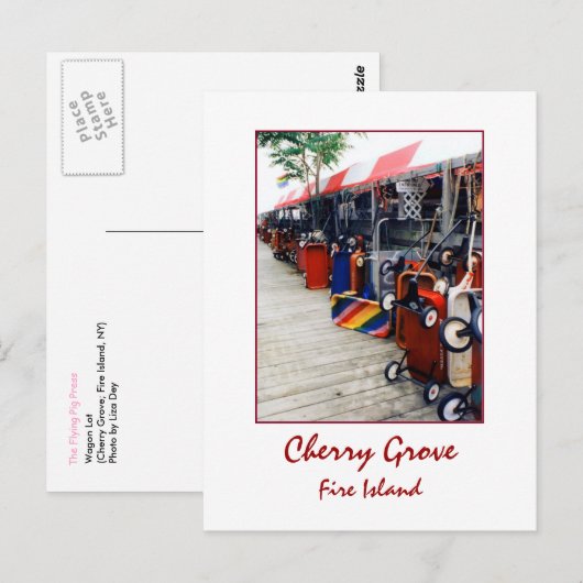 Carte postale 'Cherry Grove Pride Wagon' (Devant / Derrière)