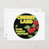 Carte Postale Cherry Land Door Comté Wisconsin (Devant / Derrière)