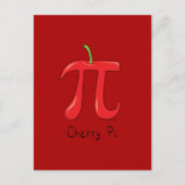 Carte postale Cherry Pi Cute Math Pi Day (Devant)