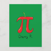 Carte postale Cherry Pi Cute Math Pi Day (Devant)