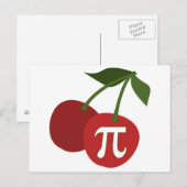 Carte Postale Cherry Pi Day (Devant / Derrière)