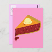 Carte Postale Cherry Pie Heart (Devant / Derrière)