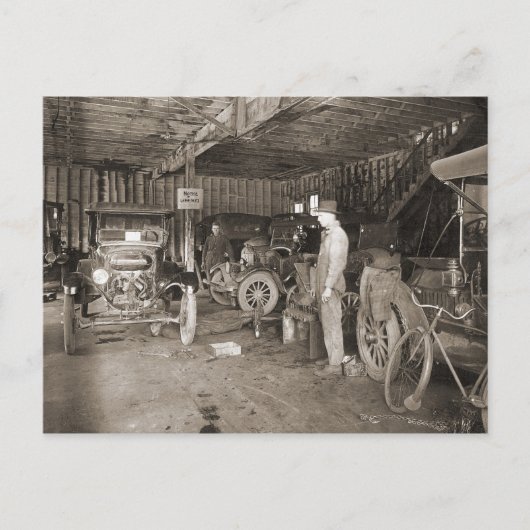 Carte Postale Cherry St. Garage vers 1925 (Devant)