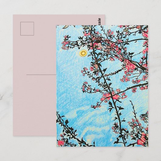 Carte postale Cherry Tree (Devant / Derrière)