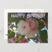 Carte Postale Cherry Tree I Spring Floral (Devant / Derrière)