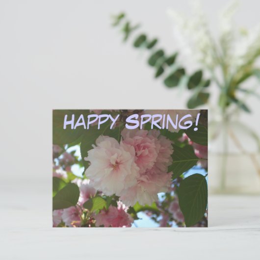 Carte Postale Cherry Tree I Spring Floral (Debout devant)