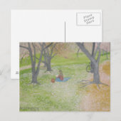 Carte Postale Cherry Trees - Le Lecteur (Devant / Derrière)