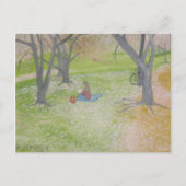 Carte Postale Cherry Trees - Le Lecteur (Devant)