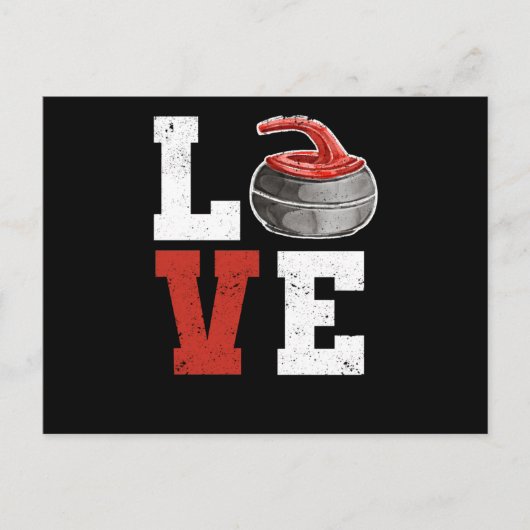 Carte Postale Chers joueurs de curling amateurs de curler glace  (Devant)