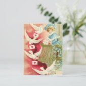 Carte Postale Cherub aux oiseaux (Debout devant)