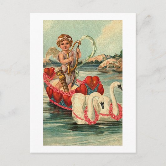Carte Postale Cherub avec Swan Boat (Devant)
