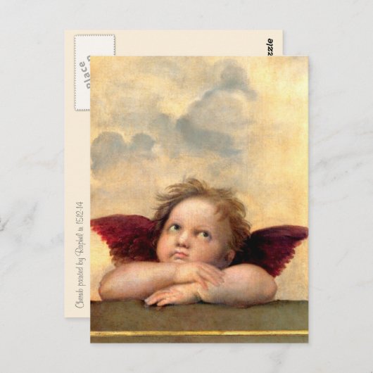 Carte Postale Cherub par Raphael (Devant / Derrière)