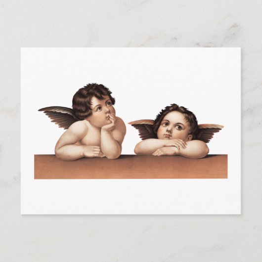 Carte Postale Cherubs après Raphael (1890). (Devant)