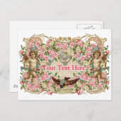 Carte Postale Cherubs & Bird (Devant / Derrière)