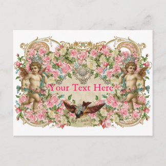 Carte Postale Cherubs & Bird