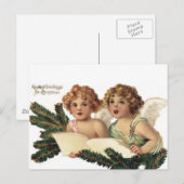 Carte Postale Cherubs chantent des chansons (Devant / Derrière)