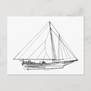 Carte Postale Chesapeake Bay Skipjack