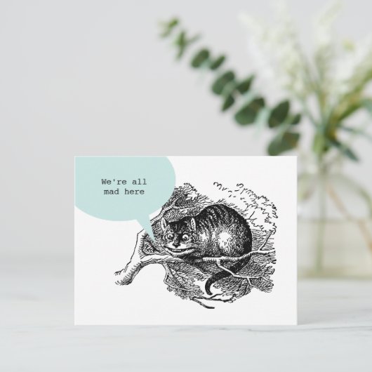 Carte Postale Cheshire Cat (Debout devant)