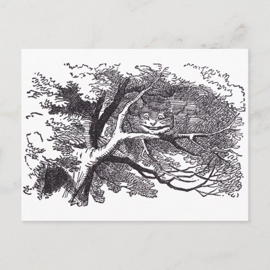 Carte Postale Cheshire Cat (Devant)