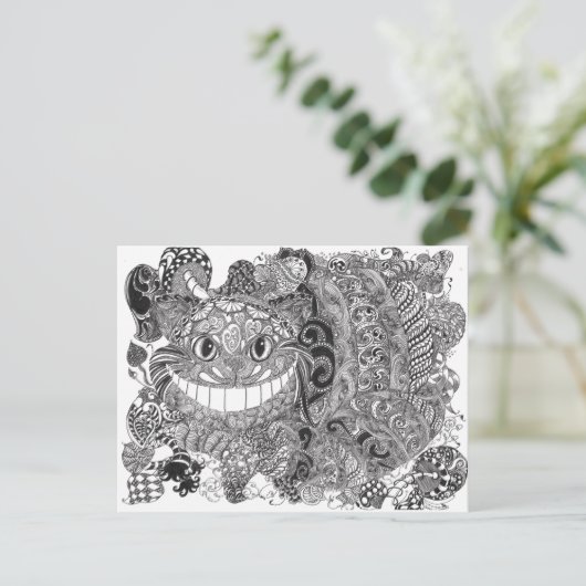 Carte Postale Cheshire Cat (Debout devant)