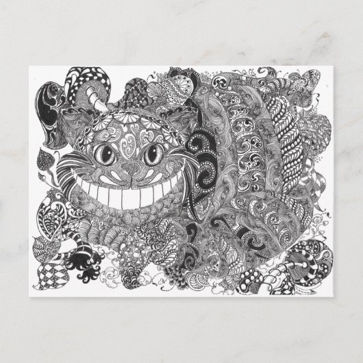 Carte Postale Cheshire Cat (Devant)