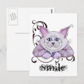 Carte postale Cheshire Chat (Devant / Derrière)