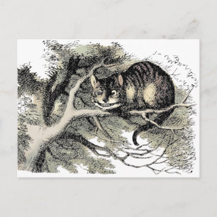 Carte Postale Cheshire Chat Alice Wonderland Classic