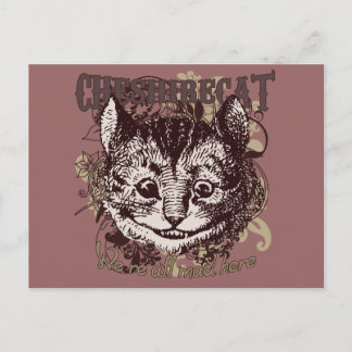Carte Postale Cheshire Chat Carnivale Style