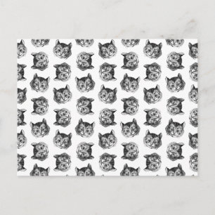 Carte Postale Cheshire Chat d'Alice au pays des merveilles COULE