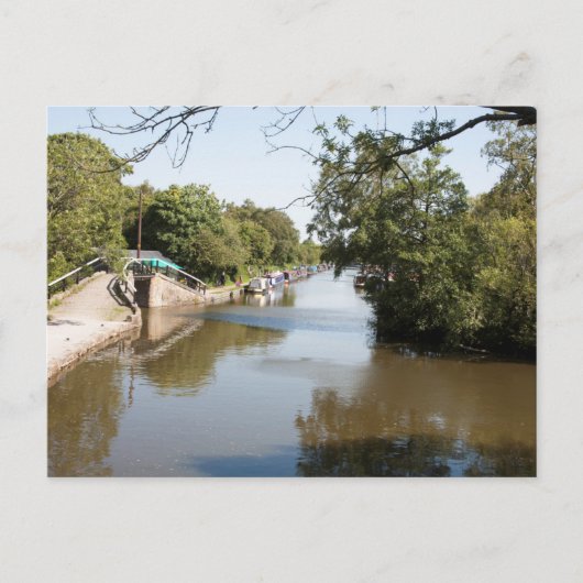 Carte Postale Cheshire de Poynton supérieur du canal Macclesfiel (Devant)