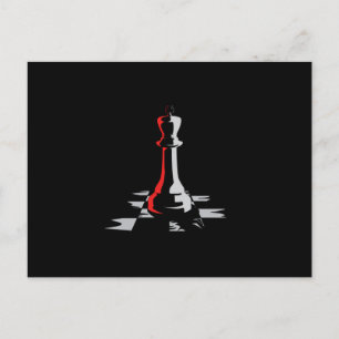 Carte Postale Chess Chess Board King Checkmate Board Jeu cadeau