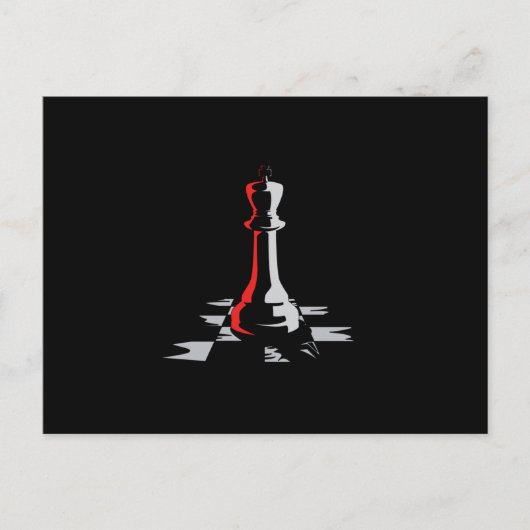 Carte Postale Chess Chess Board King Checkmate Board Jeu cadeau (Devant)