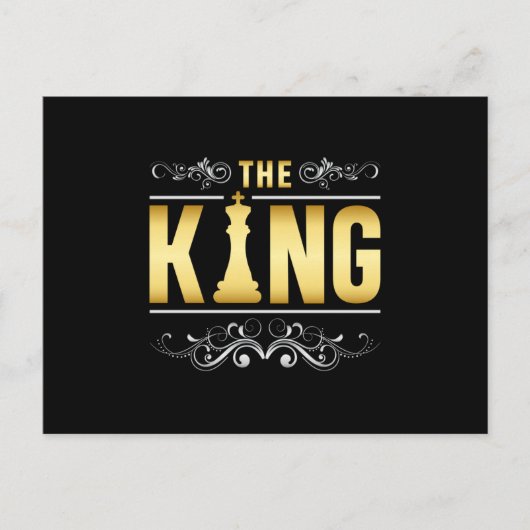 Carte Postale Chess Chess Board King Checkmate Board Jeu cadeau (Devant)