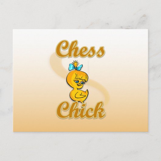 Carte Postale Chess Chick (Devant)