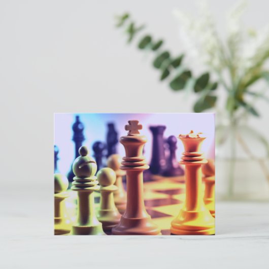 Carte Postale Chess Game (Debout devant)